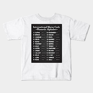 Morse Code Alphabet Kids T-Shirt